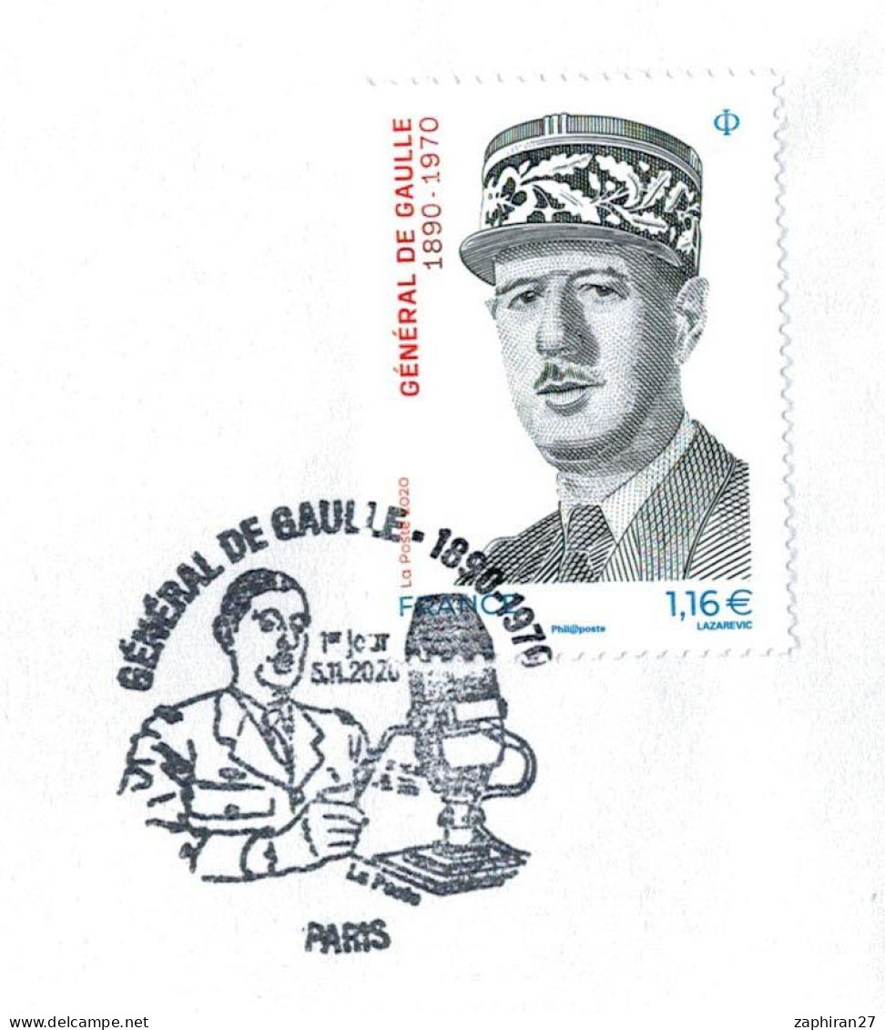GENERAL DE GAULLE : CHARLES DE GAULLE / ANNIVERSAIRE DE L'APPEL DU 18 JUIN 1940 (5-11-2020)  #682# - De Gaulle (General)