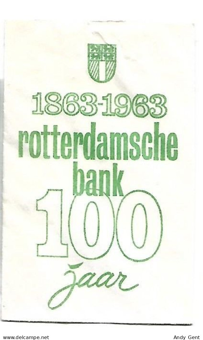 #10 Sachet De Sucre / Rotterdam Bank / 1963 - Sucres