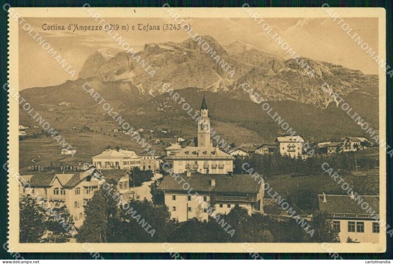 Belluno Cortina D'Ampezzo Monte Tofana Cartolina RB6539 - Belluno