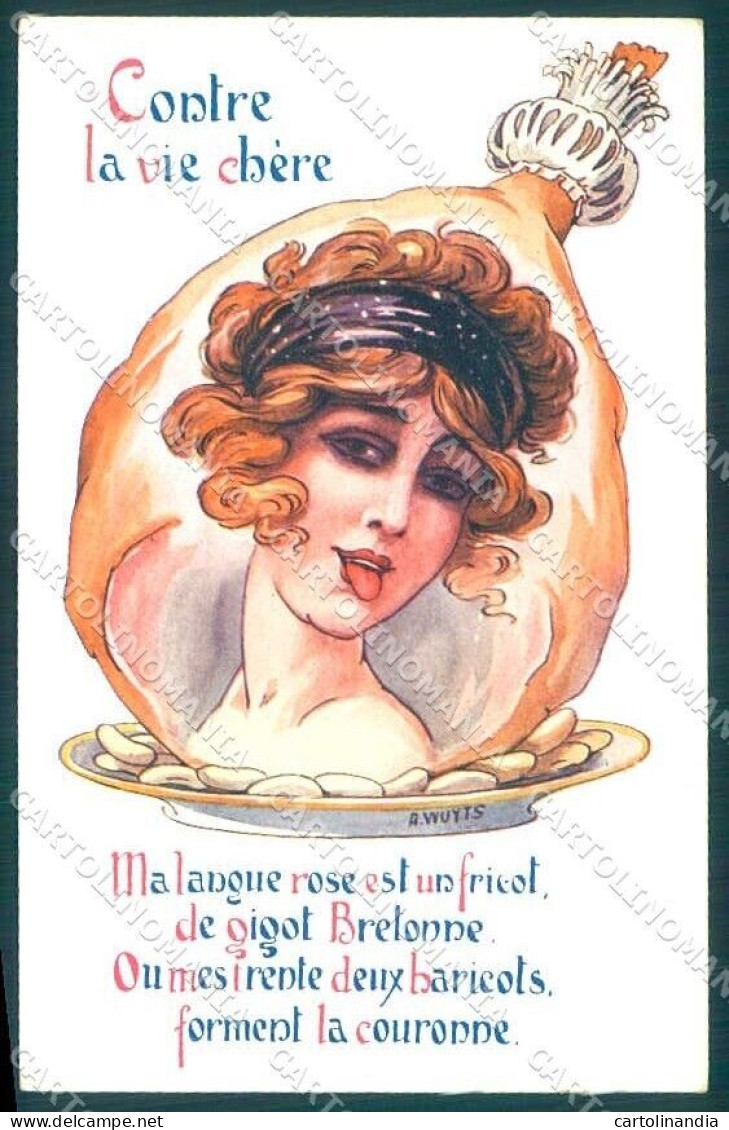 Artist Signed Wuyts Lady La Vie Chere Serie 85 Postcard VK9441 - Comics