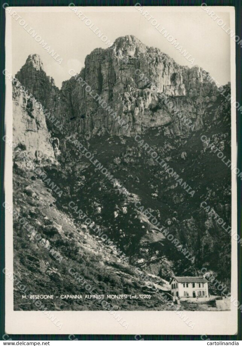 Lecco Capanna Alpinisti Monzesi PIEGHINA Foto FG Cartolina ZK0755 - Lecco