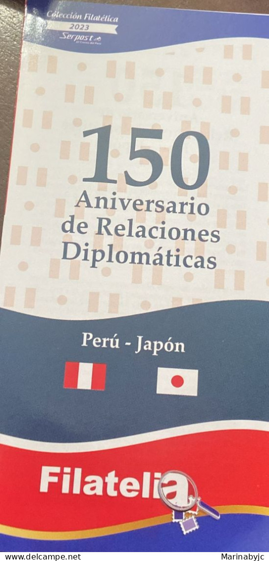 PN) 2023 PERU, 150TH ANNIVERSARY OF DIPLOMATIC RELATIONS, PHILATELIC EDITION, FDB XF - Perù