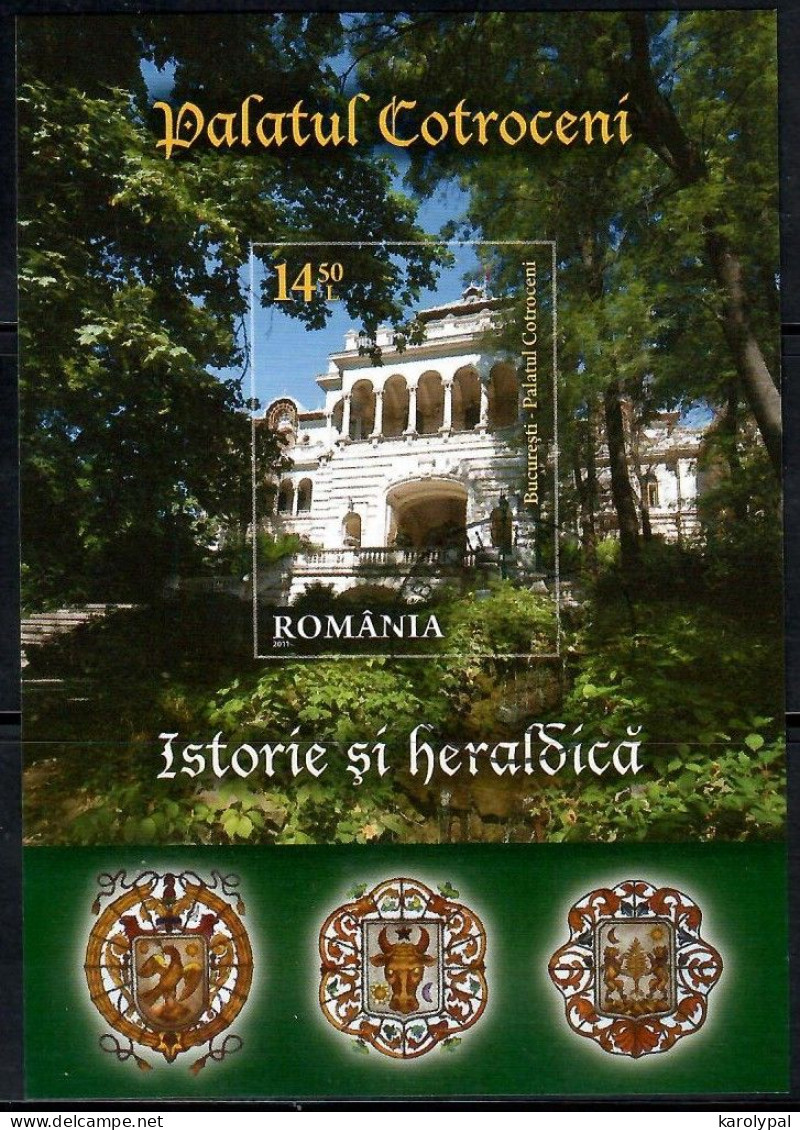 Romania, 2011  CTO, Mi. Bl. Nr. 519                      Cotroceni Palace - Unused Stamps