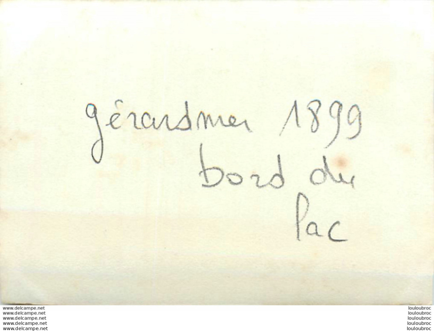 GERARDMER 1899 BORDS DU LAC PHOTO ORIGINALE 9 X 6 CM Ref3 - Places
