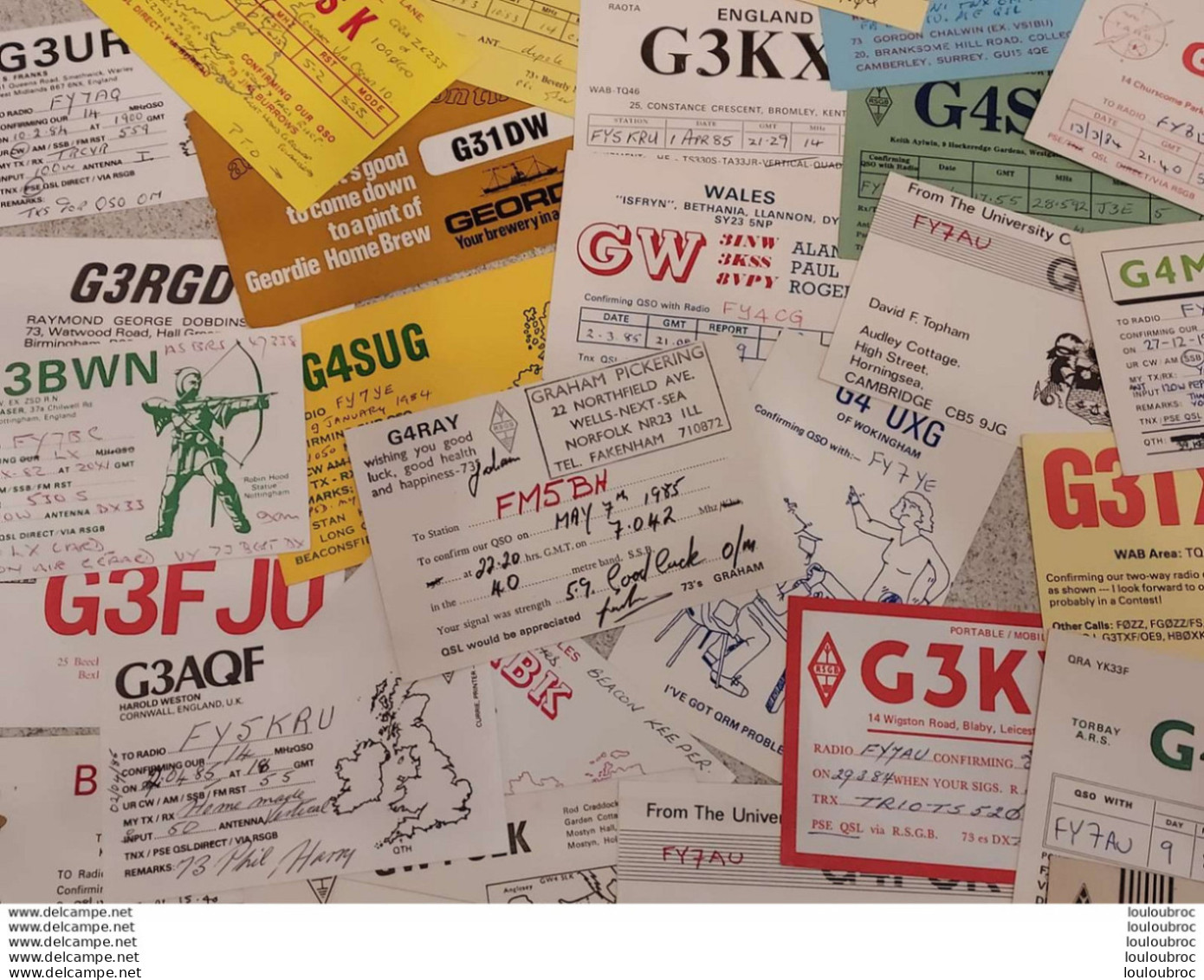 JOLI LOT DE 40 QSL - Autres & Non Classés