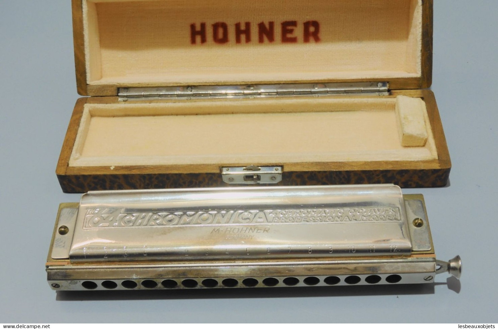 -ANCIEN Coffret & HARMONICA CHROMONICA HOHNER 4 Chromatic Octaves GERMANY    E - Musical Instruments