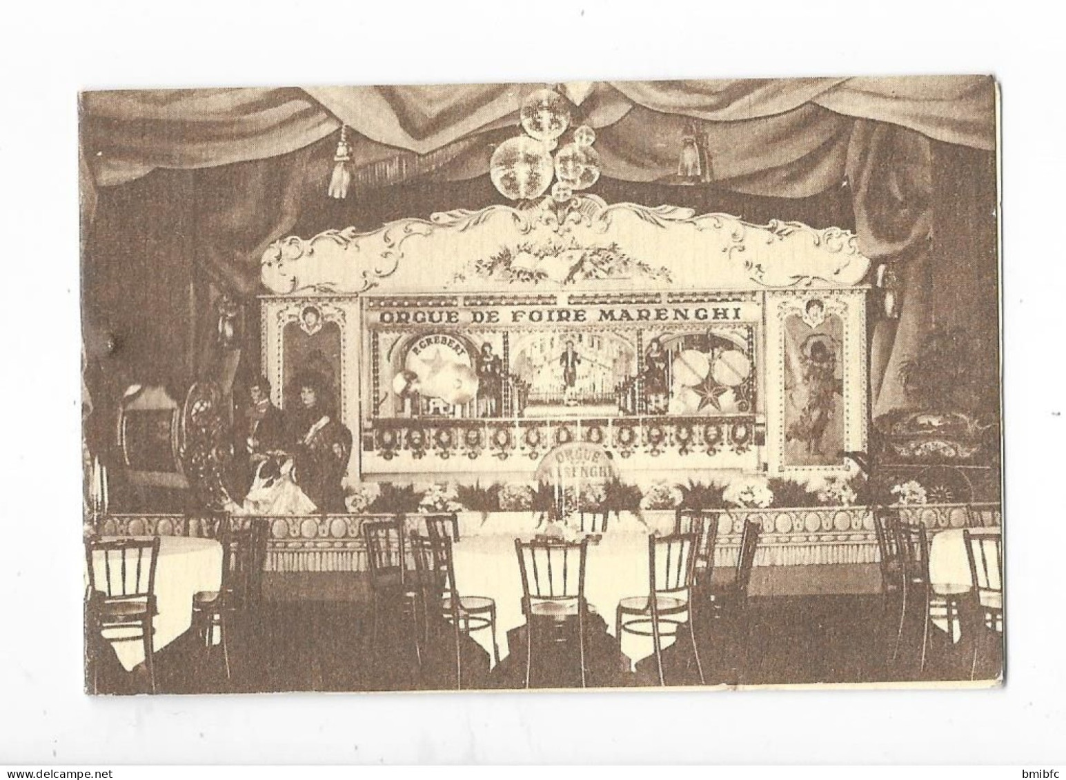 Deux Salles De Banquet - Orgue Limonaire Et Ambiance Stéréo - Greuze's Folies P. GRÉBERRTT Et R. GRAS -      TOURNUS - Visitenkarten