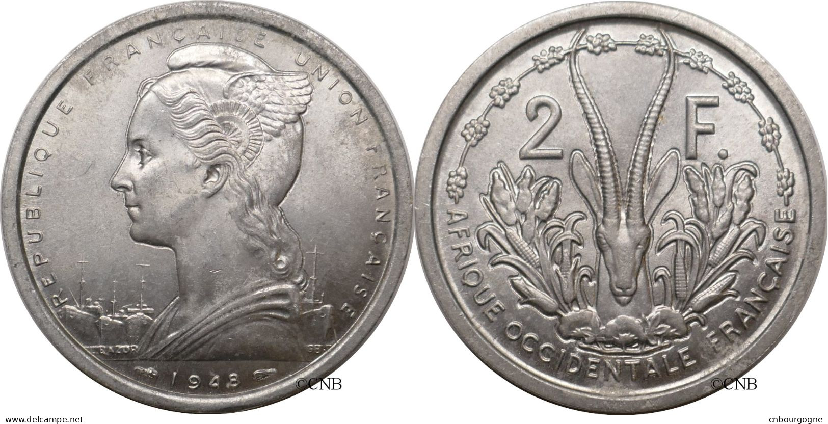 Afrique Occidentale Française - Colonies Françaises - 2 Francs 1948 - SUP/MS60 ! - Mon6231 - Afrique Occidentale Française