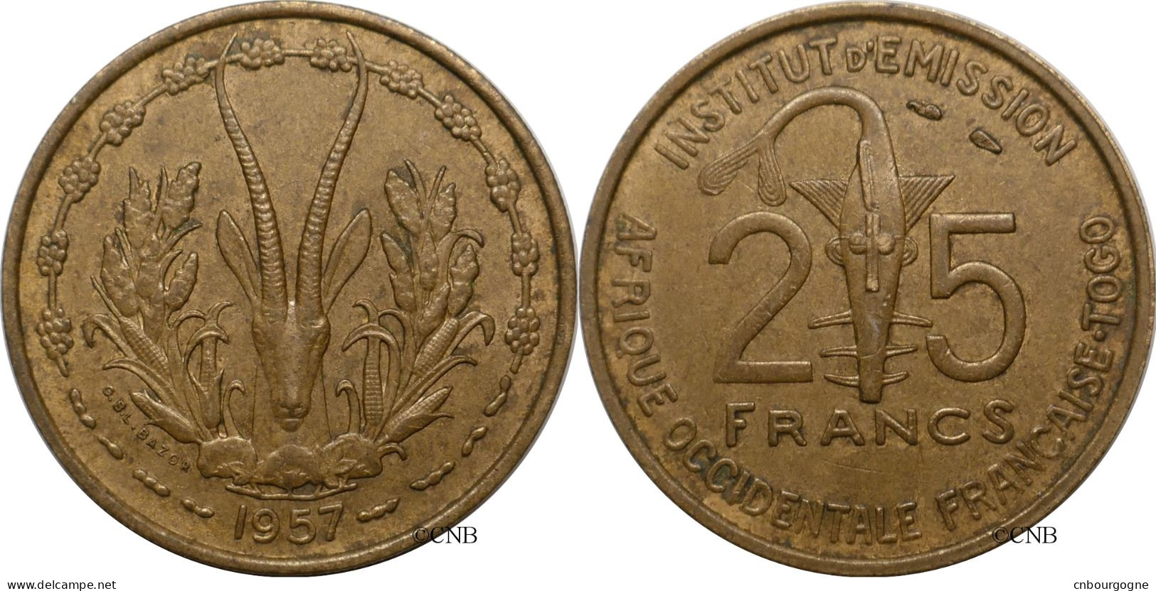 Afrique Occidentale Française-Togo - Colonies Françaises - 25 Francs 1957 - TTB+/AU50 - Mon6236 - Frans-West-Afrika