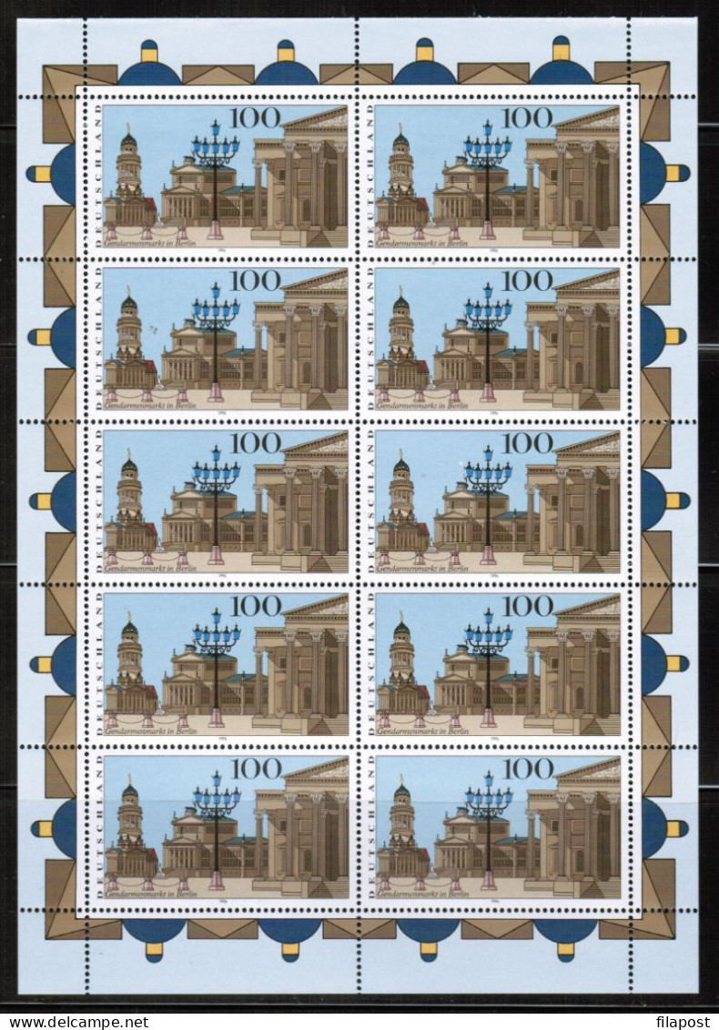 Germany 1996 / Michel 1877 Kb - Gendarmenmarkt, Berlin, Architecture - Sheet Of 10 Stamps MNH - Nuovi