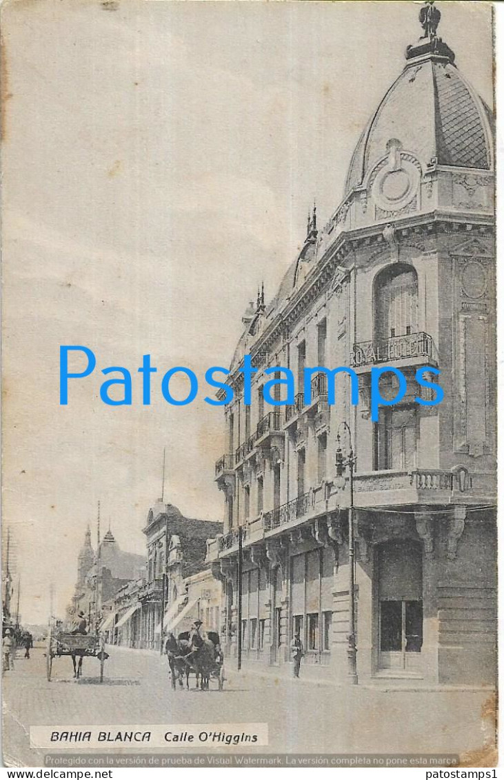 227198 ARGENTINA BUENOS AIRES BAHIA BLANCA STREET CALLE O'HIGGINS SPOTTED POSTAL POSTCARD - Argentine