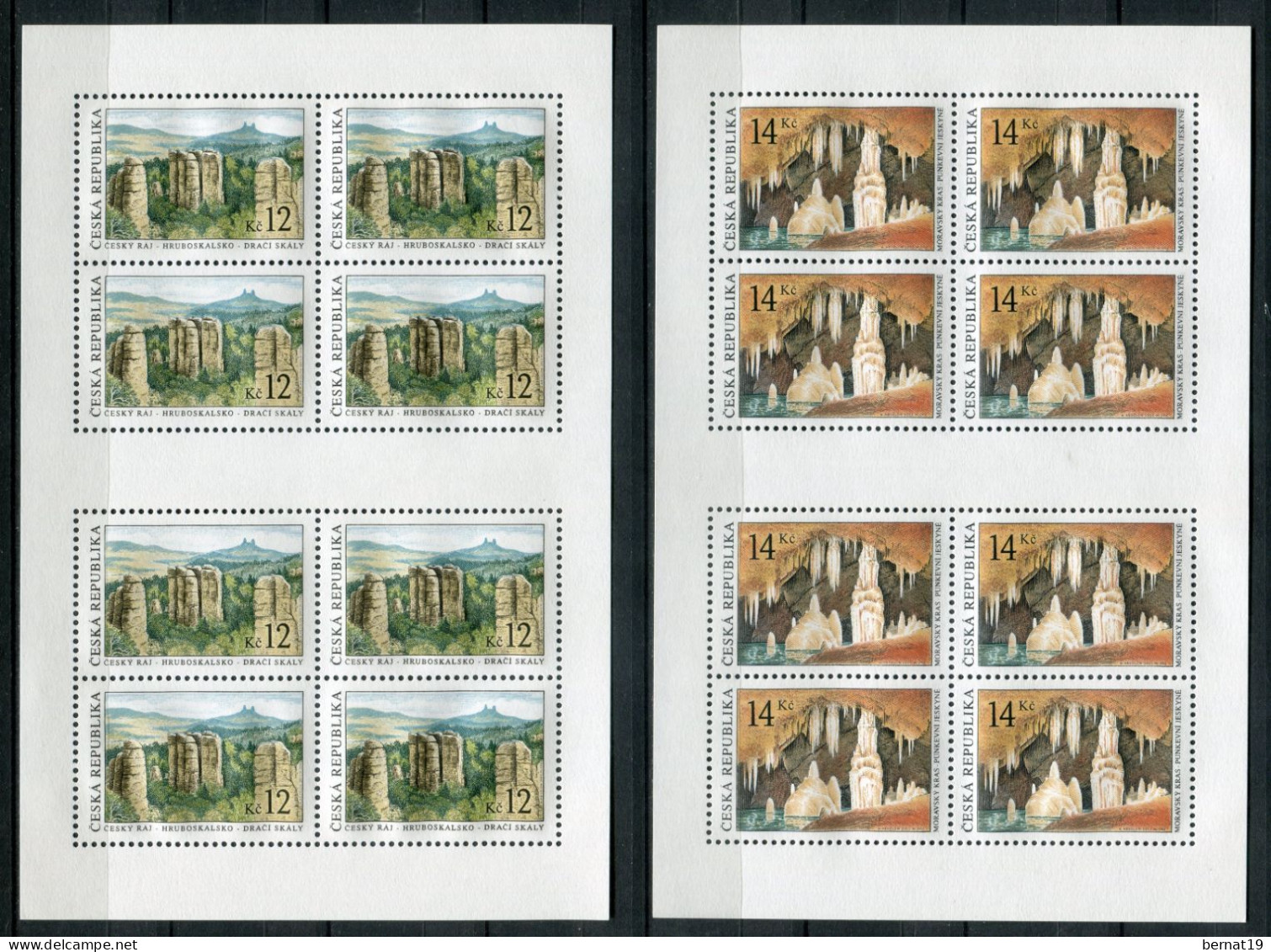 República Checa 2003. Yvert 330-31 X 8 (2 Blocks) ** MNH - Hojas Bloque