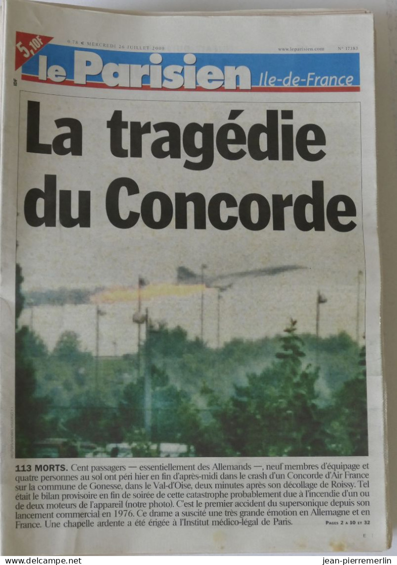 LE PARISIEN N° 17383 26-07-2000 - 1950 - Oggi