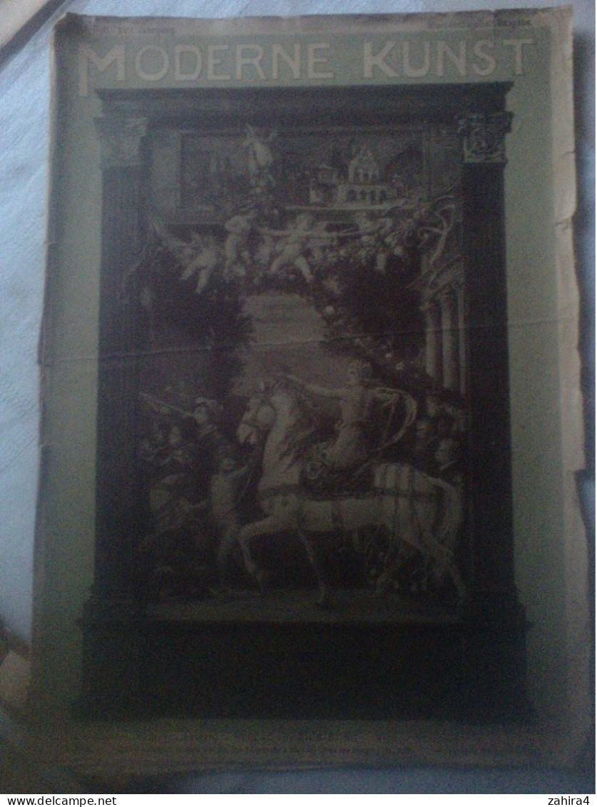 Moderne Kunst Art Litho. ODV Guillonnet DFie Horde H Darnaut Vopn Kaulbach Trophé Chasse à Cour Belle Pub - Altri & Non Classificati