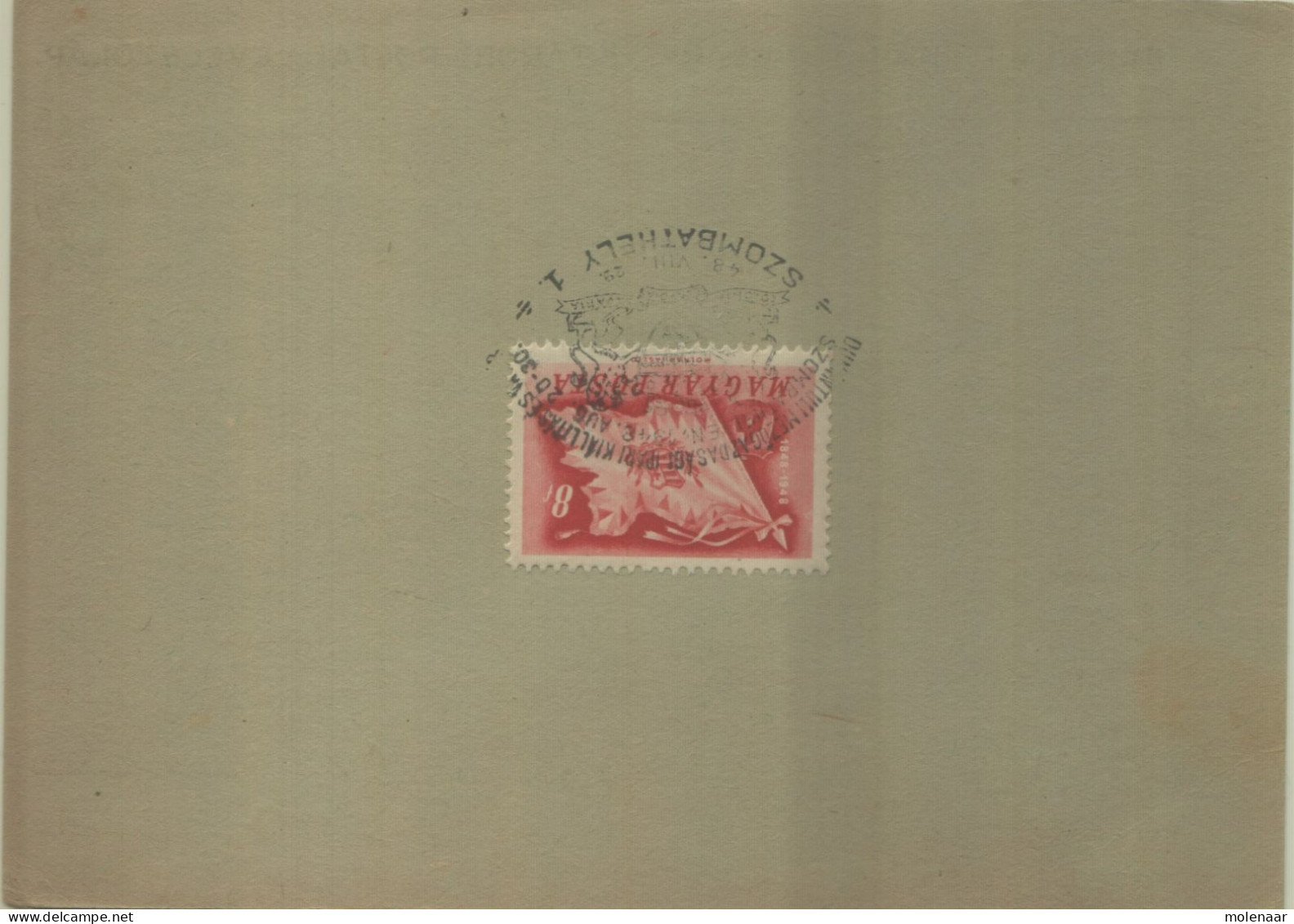 Postzegels > Europa > Hongarije > 1918-44 > Karrt Uit 1930 Met 1 Postzegel (16821) - Briefe U. Dokumente