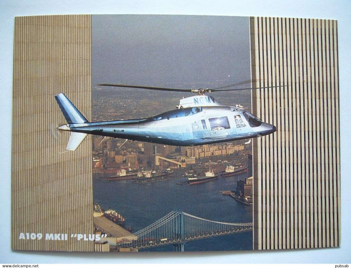 Avion / Airplane / AGUSTA / Helicopter / A109 MK II "PLUS" / Stamp Milano Centro : 6.6.1990 - Elicotteri