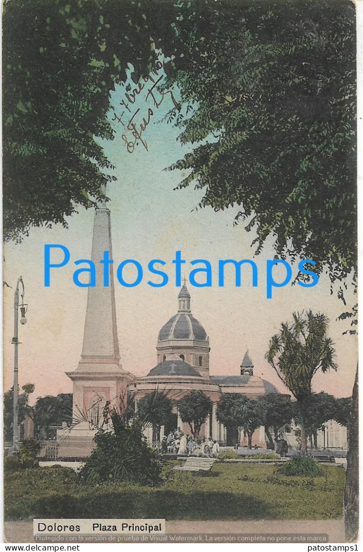 227213 ARGENTINA BUENOS AIRES DOLORES PLAZA PRINCIPAL POSTAL POSTCARD - Argentina