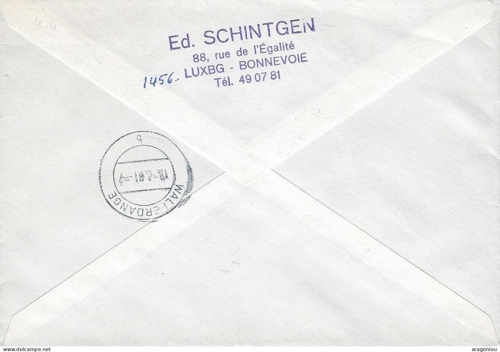 Luxembourg - Luxemburg -  Lettre  Recommandé   1981   à Mr R.Geisen , Walferdange - Oblitérés