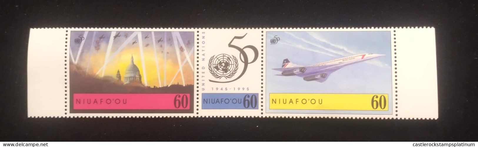 O) 1995 UNITED NATIONS - NIUAFO OU, PLANE, MNH - Otros & Sin Clasificación