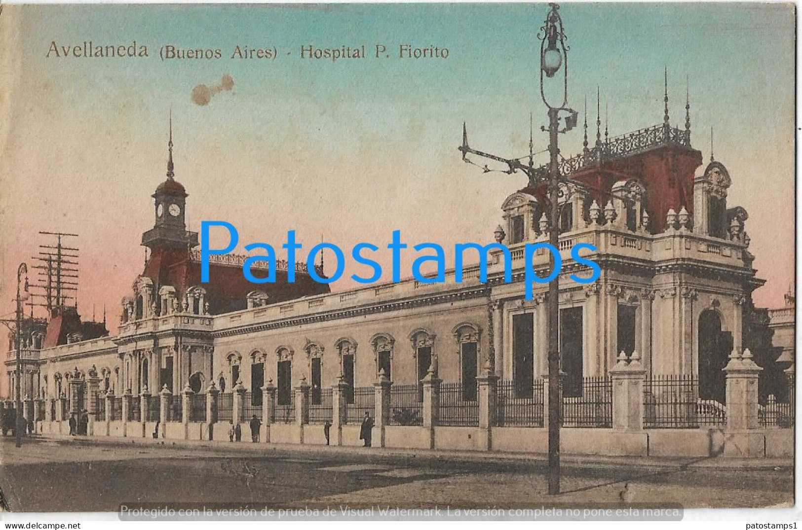 227217 ARGENTINA BUENOS AIRES AVELLANEDA HOSPITAL PEDRO FIORITO SPOTTED POSTAL POSTCARD - Argentina