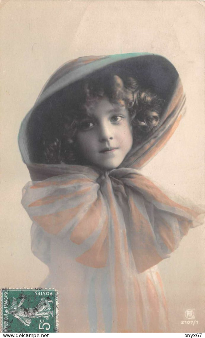 Carte Postale Fantaisie Enfant-Jeune-Fille-Young-Girl-Child Woman-Kind-Portrait-Grete Reinwald-Chapeau-Ruban-Foulard - Abbildungen
