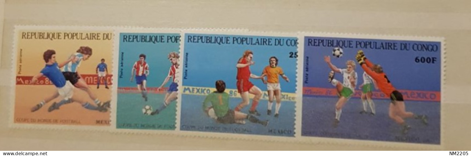 CONGO SOCCER MEXICO '86 SET MNH - 1986 – Mexique