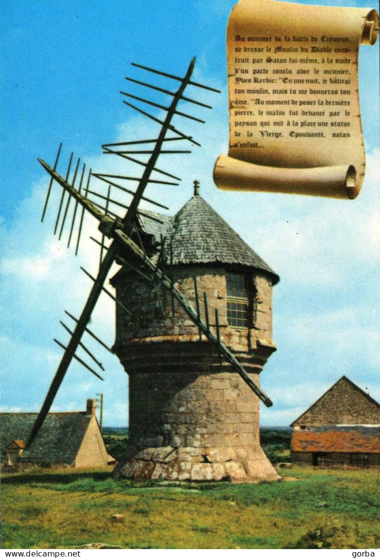 *CPM  - 44 - GUERANDE - Le Moulin Du Diable - Guérande