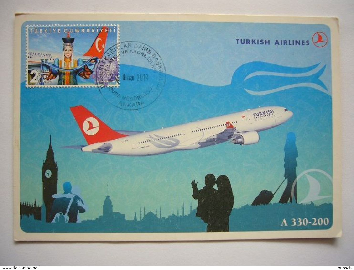 Avion / Airplane / TURKISH AIRLINES / Airbus A330-200/300 / Carte Maximum Turque - 1946-....: Moderne