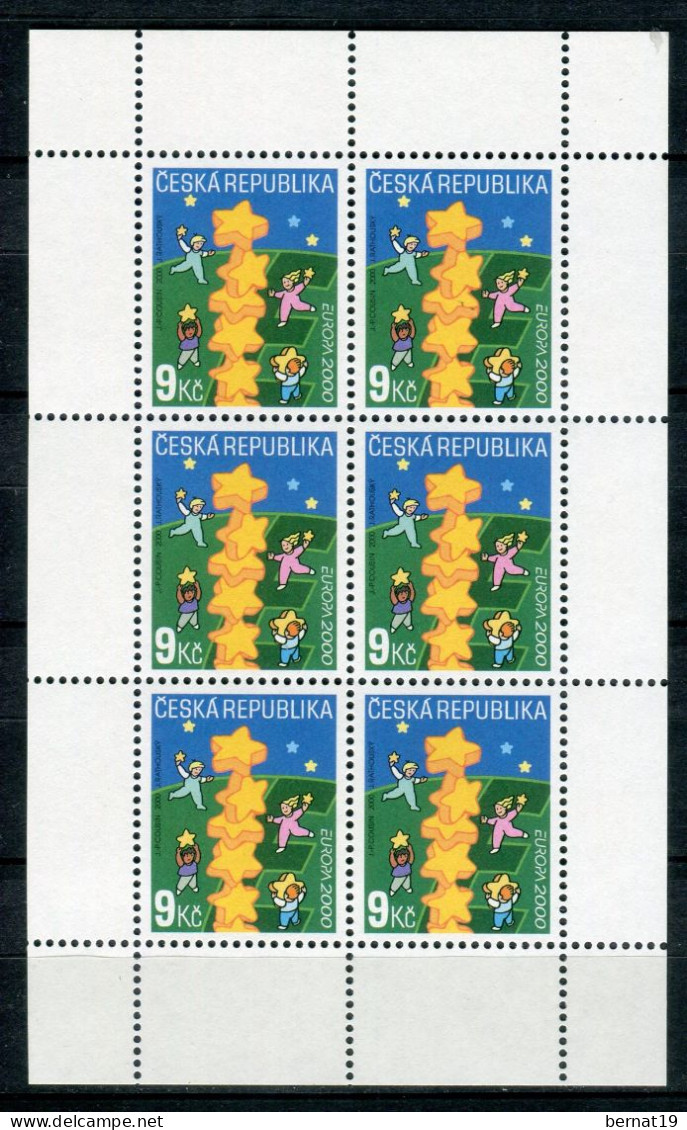 República Checa 2000. Yvert 239 X 6 ** MNH - Blocks & Sheetlets