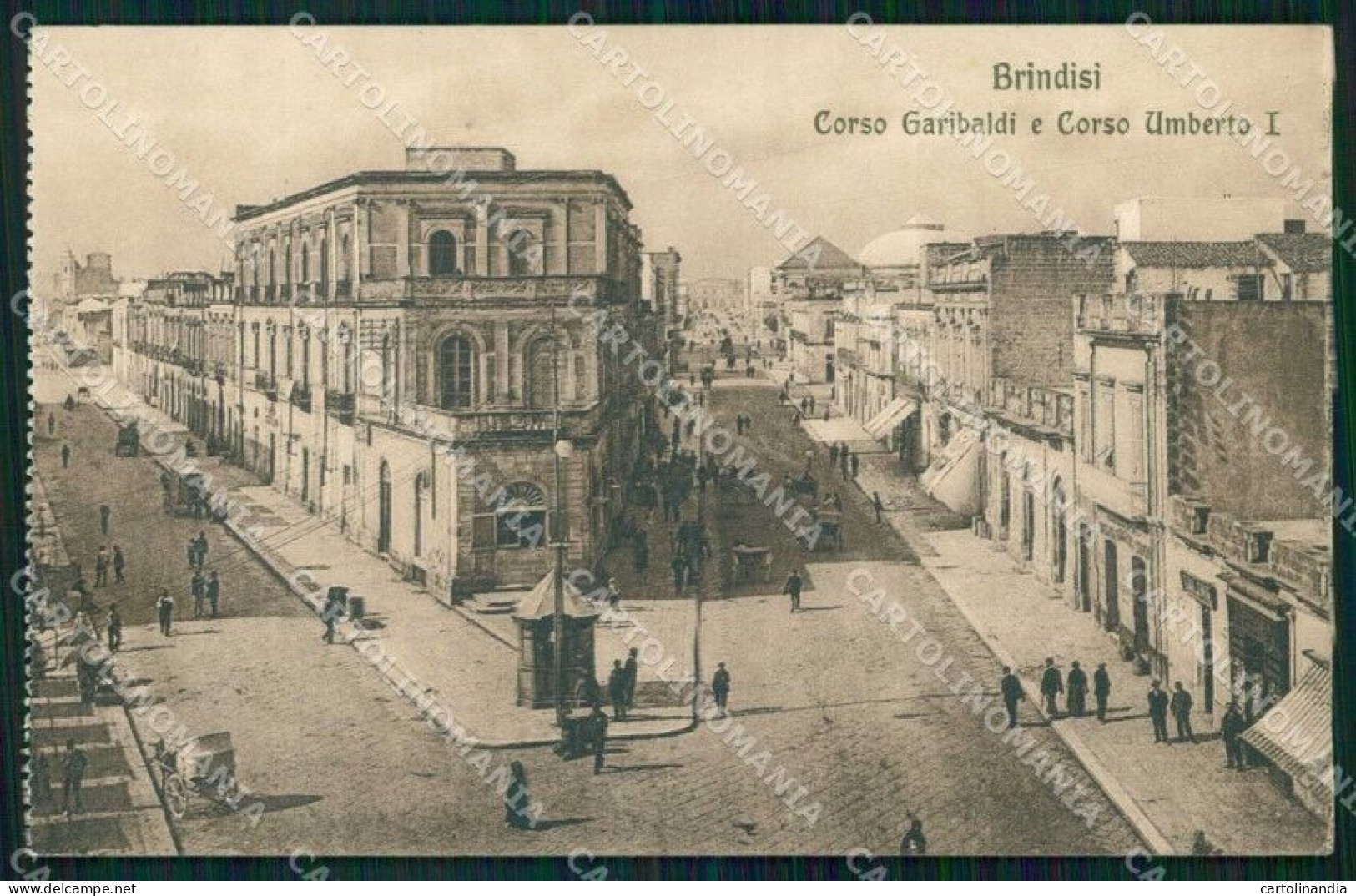 Brindisi Città Corso Garibaldi Corso Umberto I Cartolina RB6055 - Brindisi