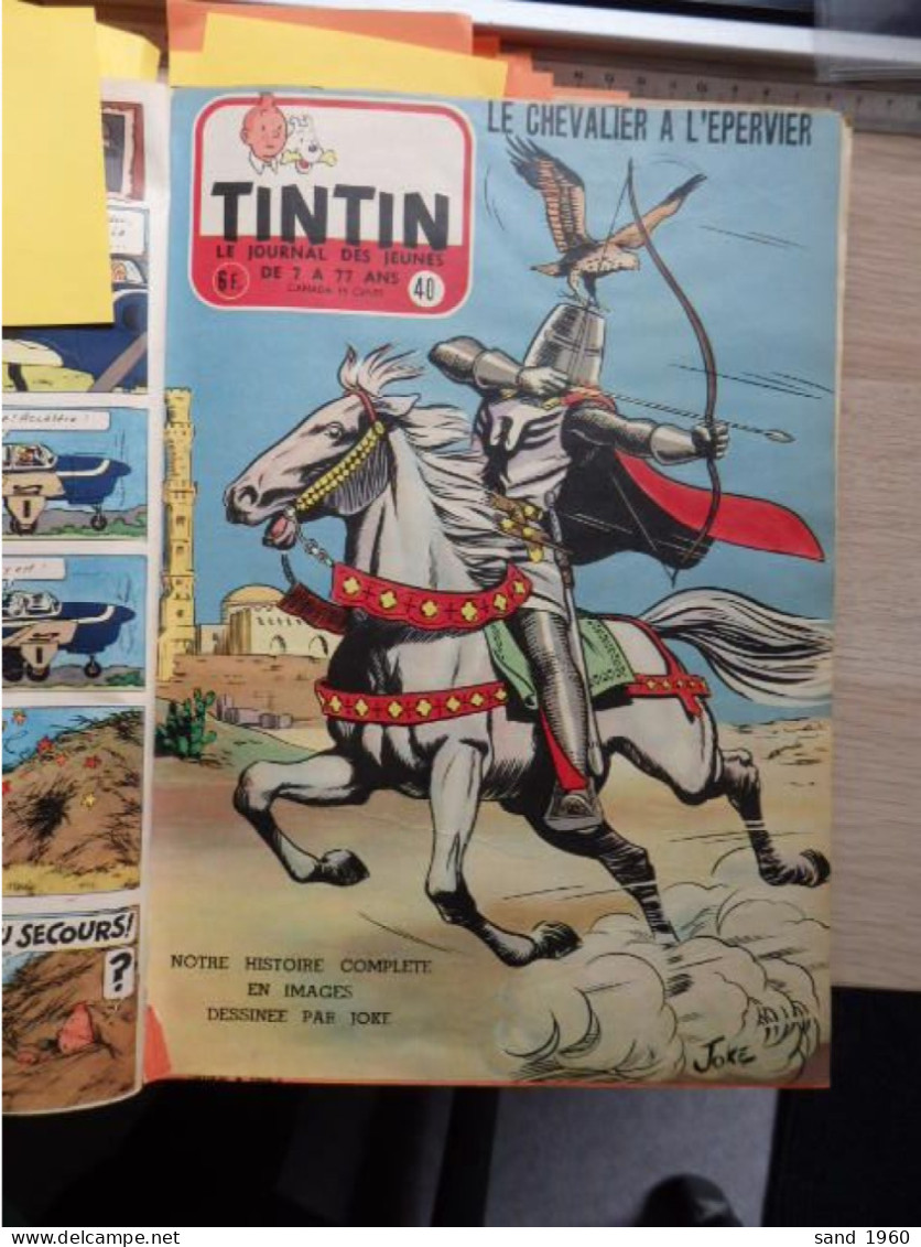 Hergé - Tintin et Milou - Reliure de journaux périodiques - du N°36 au N°50 - 17 Scans