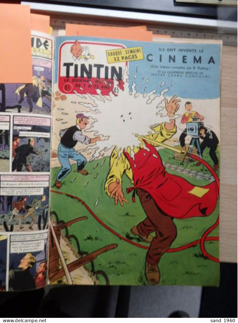 Hergé - Tintin et Milou - Reliure de journaux périodiques - du N°36 au N°50 - 17 Scans