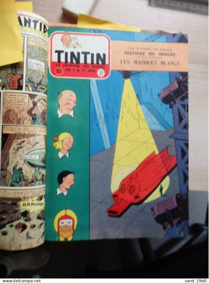 Hergé - Tintin Et Milou - Reliure De Journaux Périodiques - Du N°25 Au N°37 - 15 Scans - Tintin