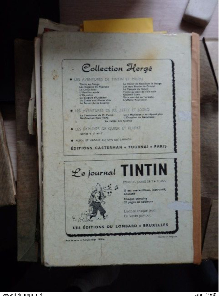Hergé - Tintin et Milou - Reliure de journaux périodiques - du N°25 au N°37 - 15 Scans