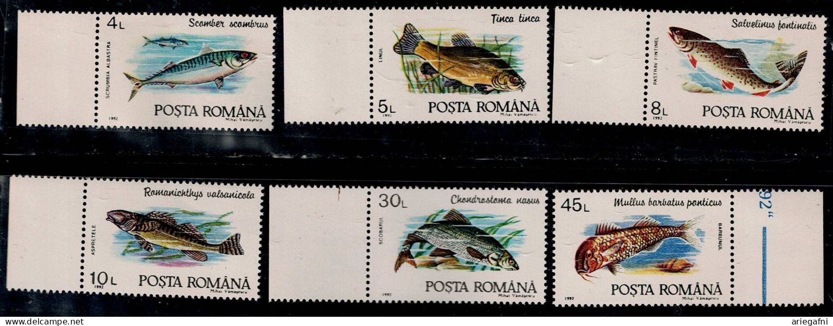 ROMANIA 1992 FISHES MI No 4776- 4781 MNH VF!! - Nuovi