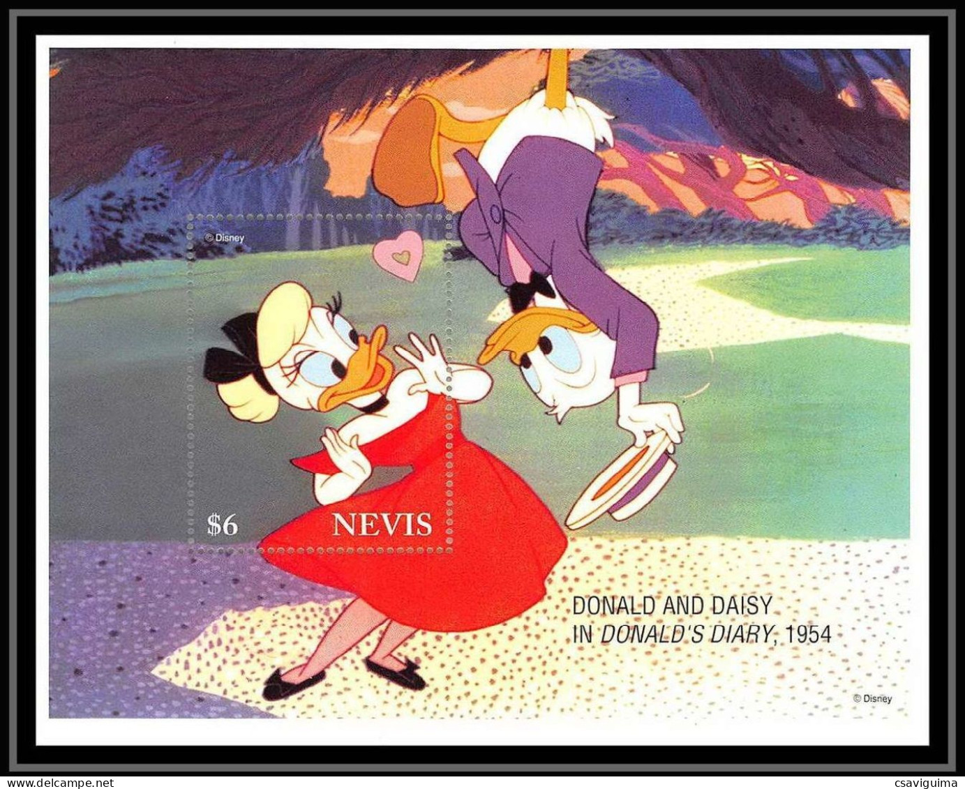 Nevis - 1995 - Disney: Donald, Daisy - Yv Bf 88 - Disney
