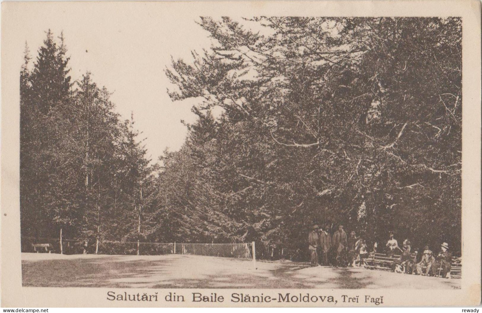 Romania - Salutari Din Baile Slanic Moldova - Trei Fagi - Tennis Court - Rumänien