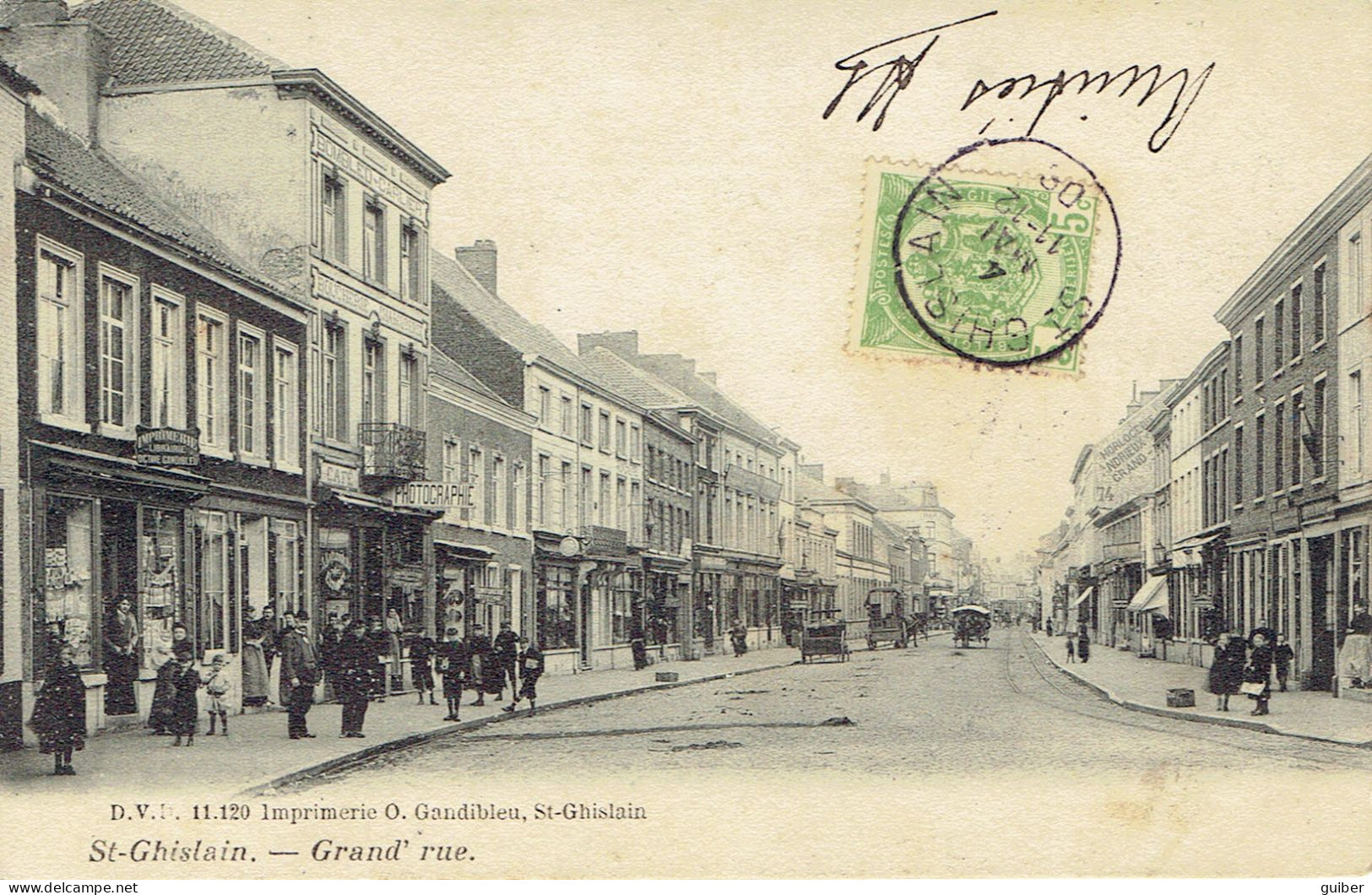 Saint Ghislain Grand Rue DVD 11120  1908 - Saint-Ghislain