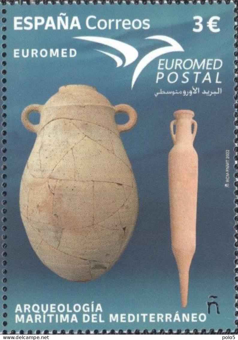 Spain 2022-Euromed: Marine Archaeology Set (1v) - Ungebraucht