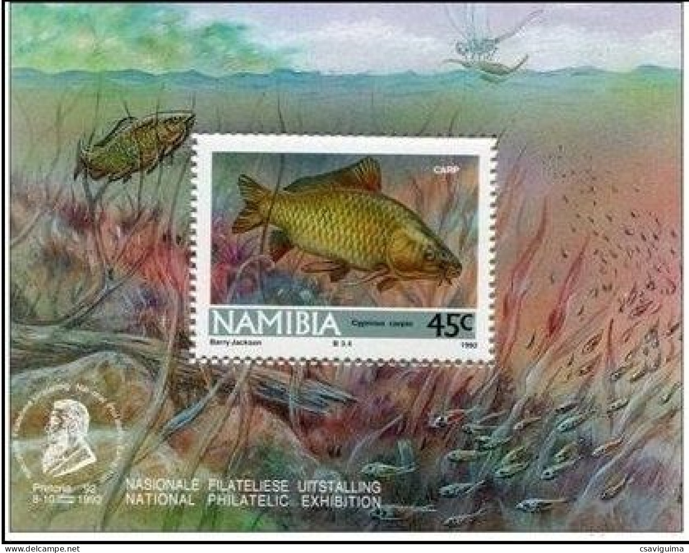 Namibia - 1992 - Fish - Yv Bf 14 - Fishes