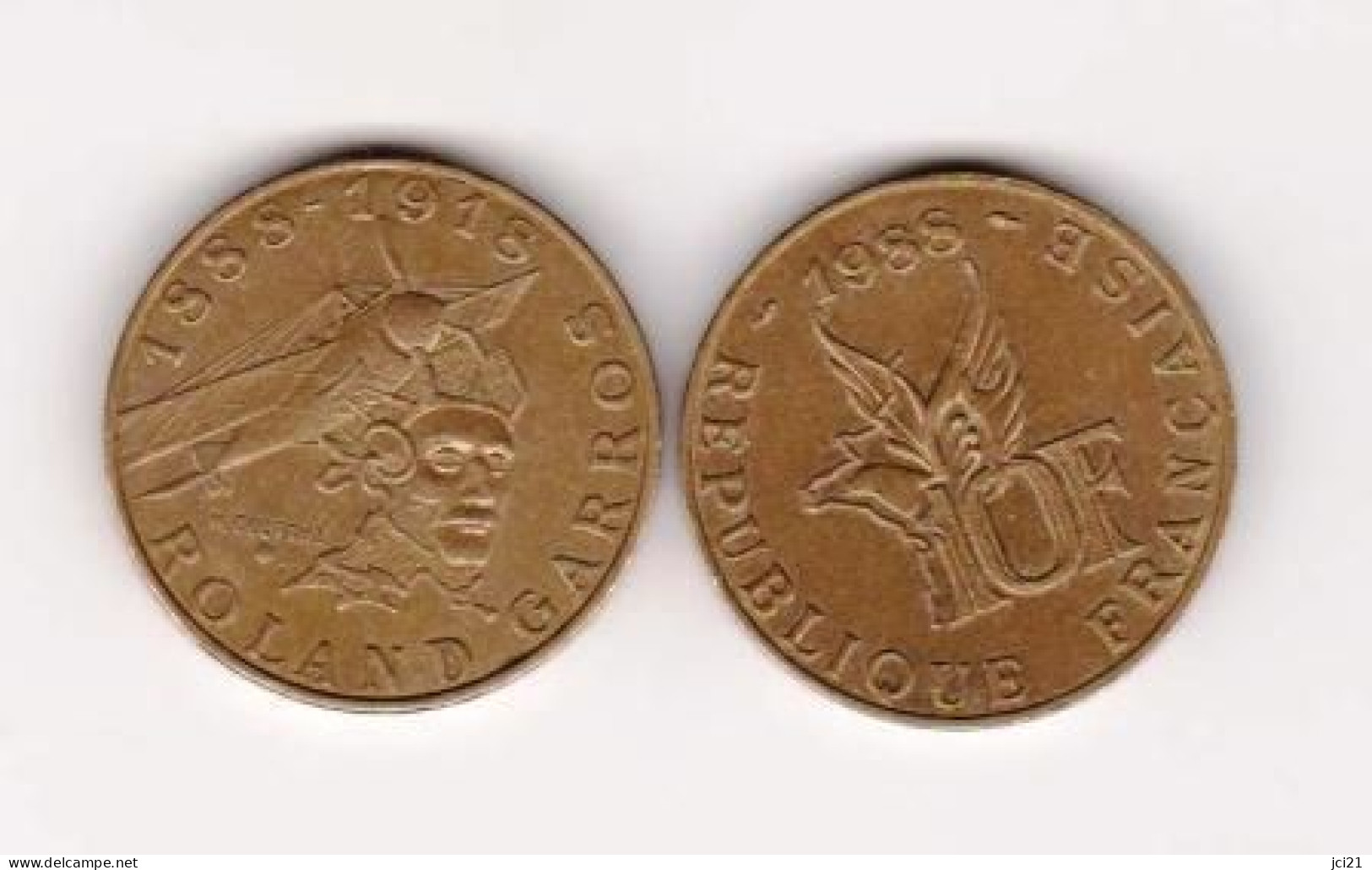 FRANCE - PIÈCE 10 FRANCS " ROLAND GARROS - 1988 " [N28]_NUMI78 - Autres & Non Classés