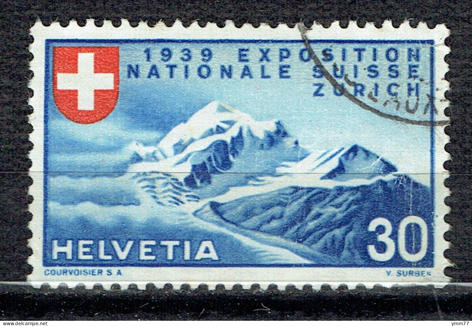 Exposition Nationale De Zurich : Pic Roseg Et Séracs Du Glacier De La Scherva (en Français) - Gebraucht