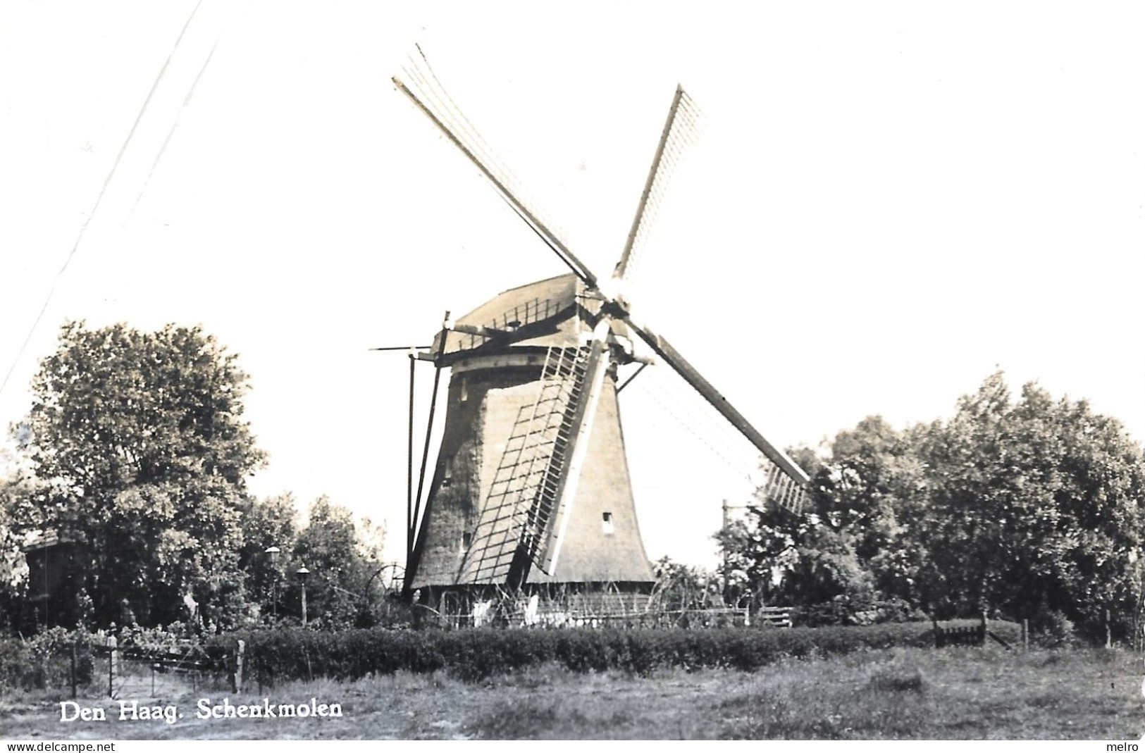 MOULIN à VENT - HOLLAND - Den Haag Schenkmolen 1958 (Nederlandse Molen Dutch Windmill Windmühle) - Autres & Non Classés