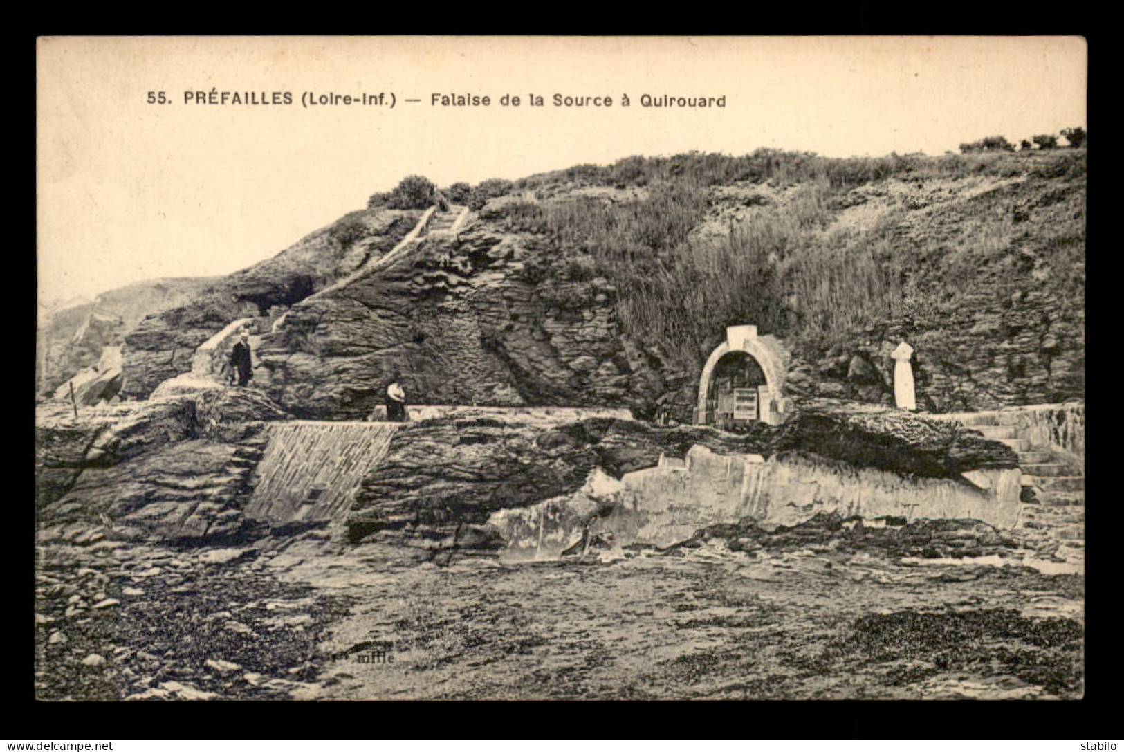 44 - PREFAILLES - FALAISE DE LA SOURCE A GUIROUARD - Préfailles