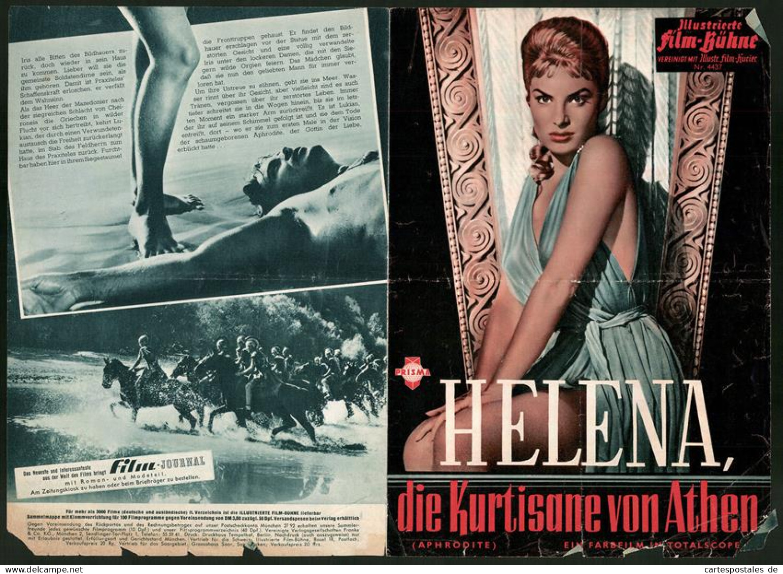 Filmprogramm IFB Nr. 4437, Helena, Die Kurtisane Von Athen, Belinda Lee, Massiom Girotti, Regie: Victor Tourjansky  - Zeitschriften