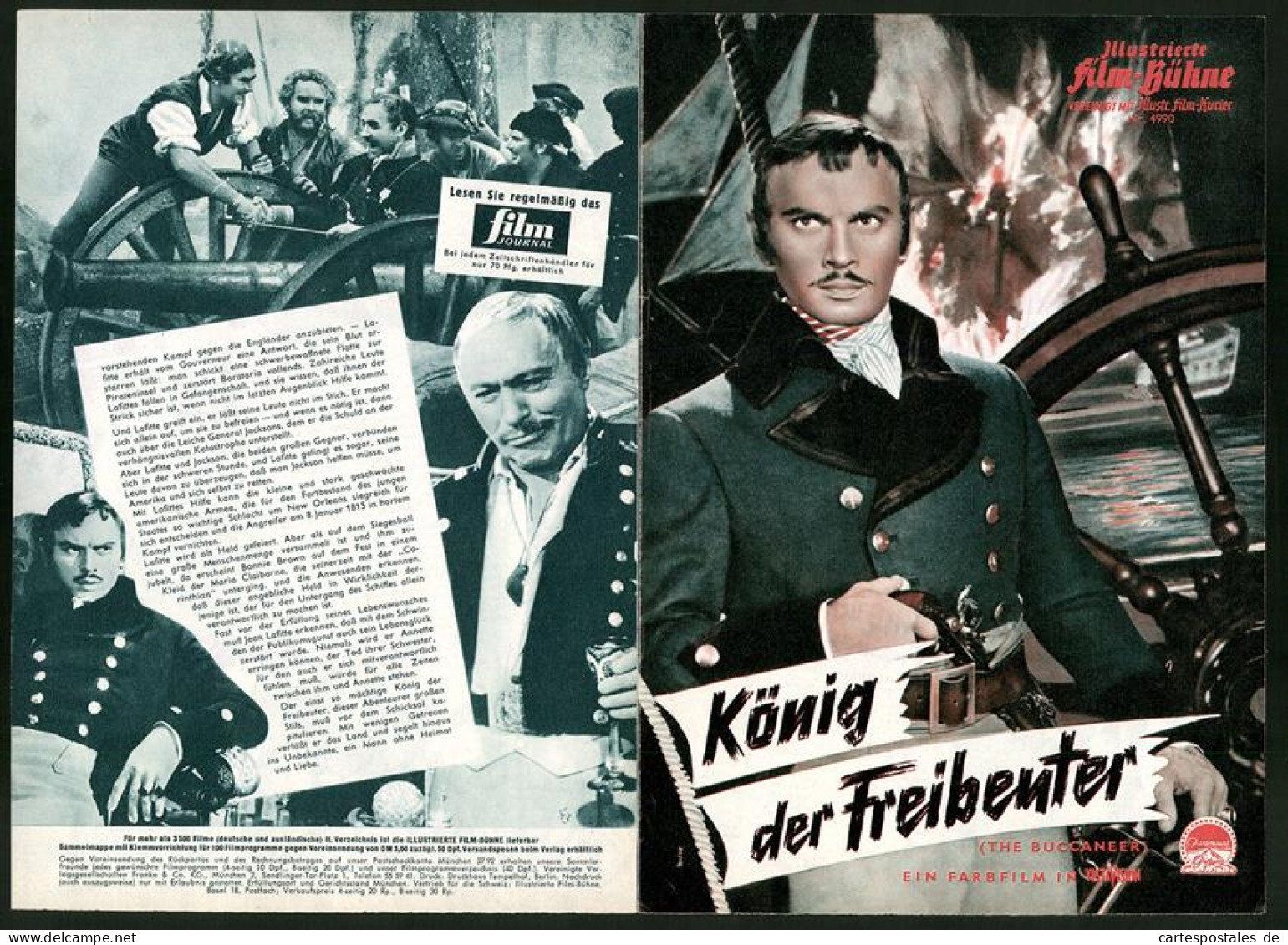 Filmprogramm IFB Nr. 4990, König Der Freibeuter, Yul Brynner, Charlton Heston, Regie: Anthony Quinn  - Revistas