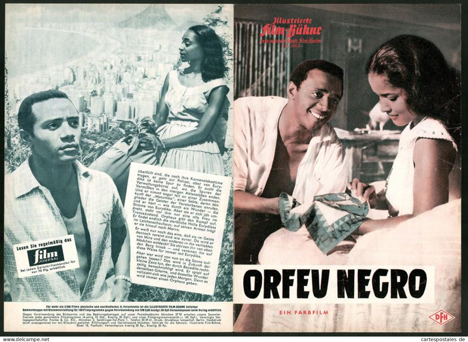 Filmprogramm IFB Nr. 5003, Orfeu Negro, Breno Mello, Marpessa Dawn, Regie: Marcel Camus  - Riviste