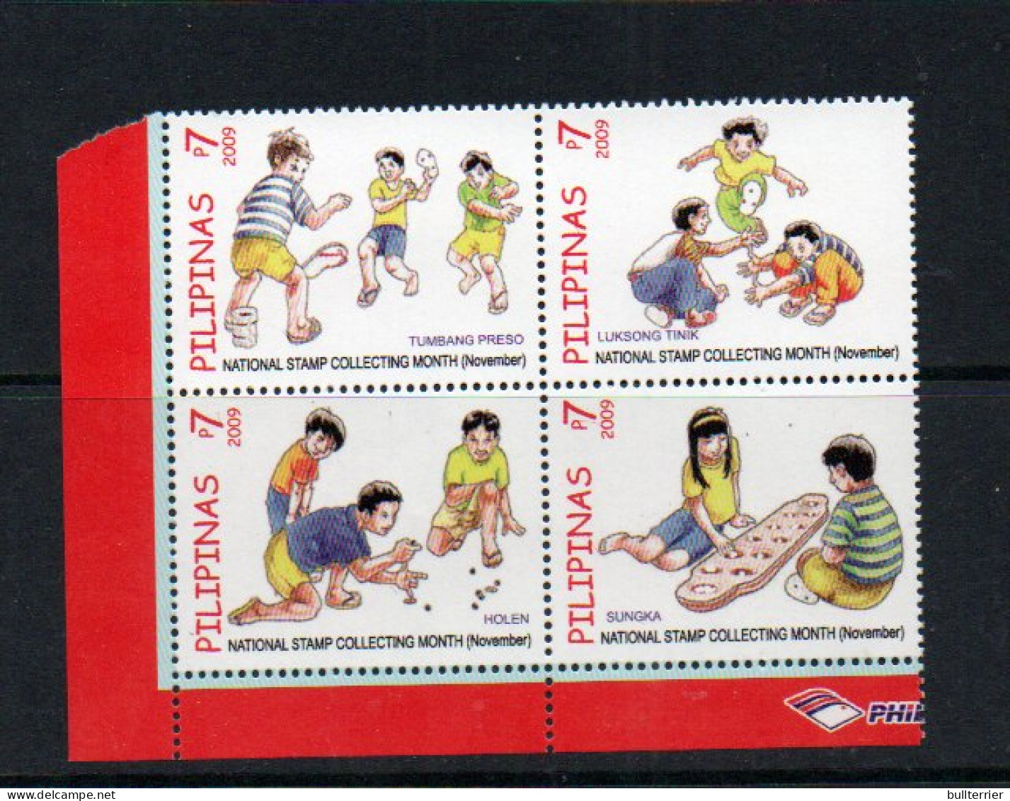 PHILIPPINES -2009 - STAMP COLLECTING MONTH SET OF 4  MINT NEVER HINGED  - Philippines