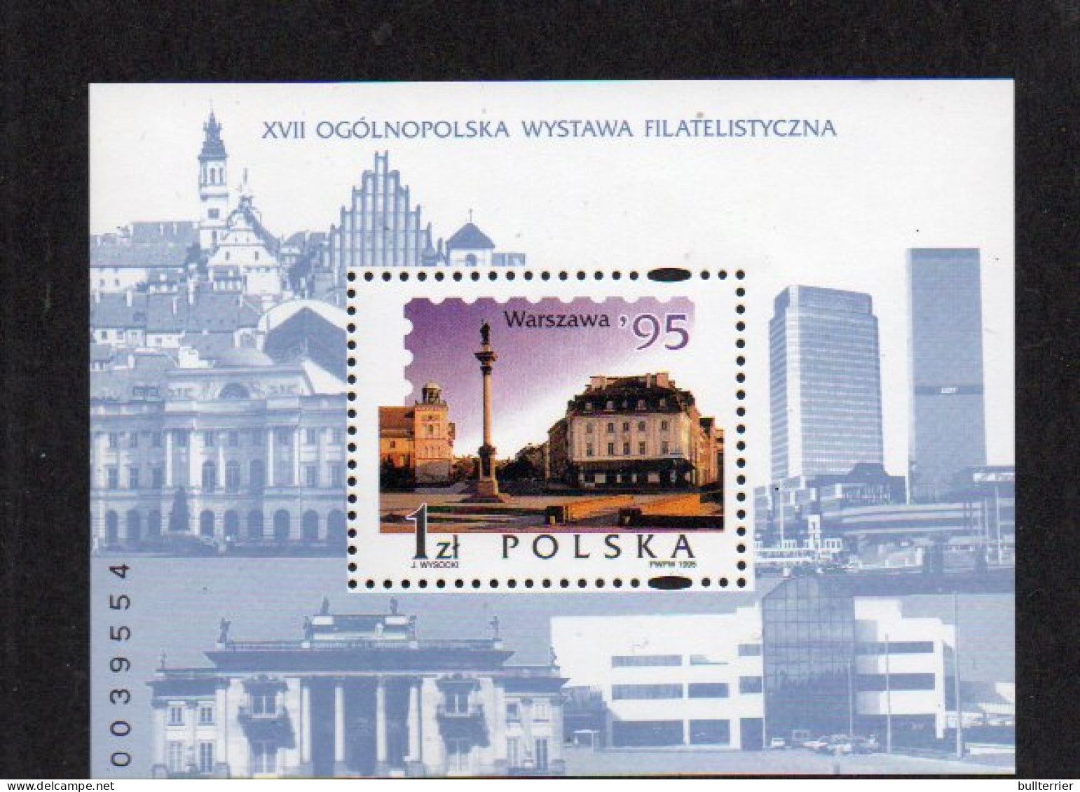 POLAND - 1995- WARSAWA EXHIBITION  SOUVENIR SHEET MINT NEVER HINGED  - Neufs