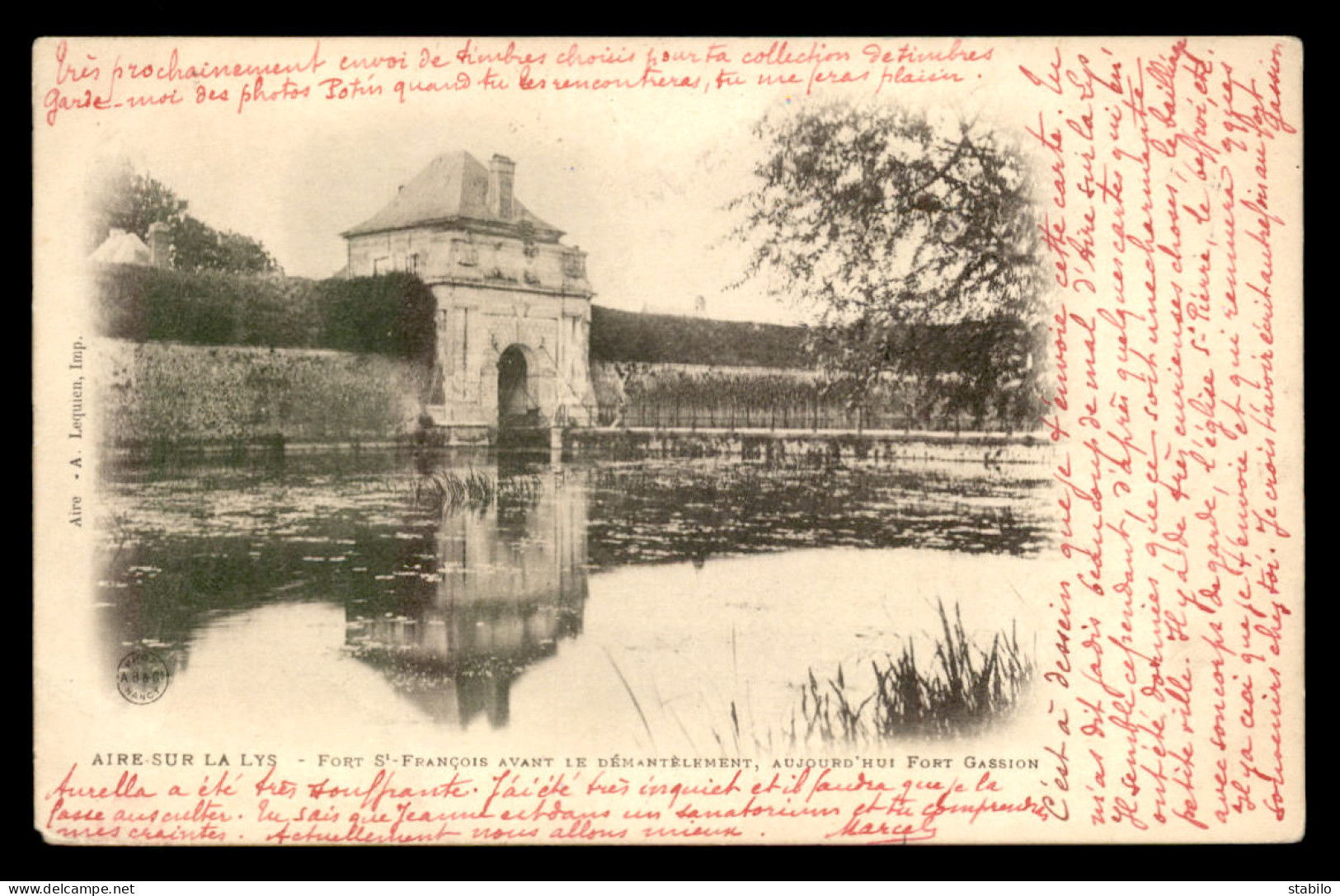 62 - AIRE-SUR-LA-LYS - FORT ST-FRANCOIS AVANT LE DEMANTELEMENT - FORTIFICATION - Aire Sur La Lys